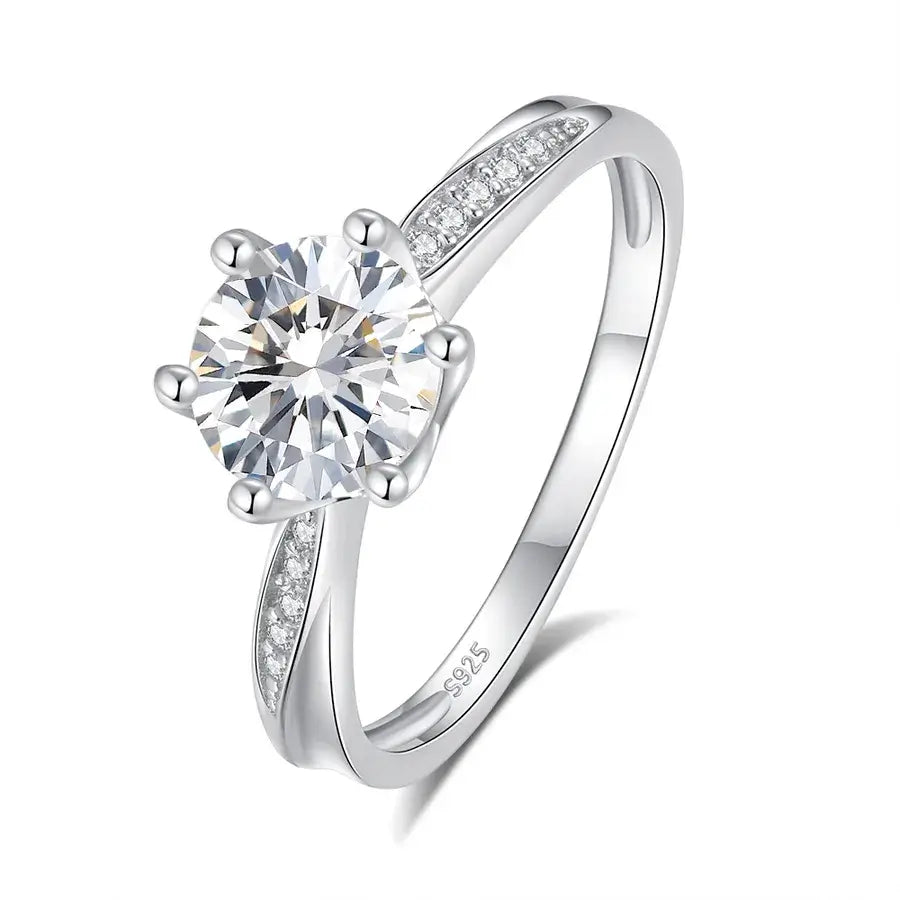 Twisted Elegance Moissanite Ring