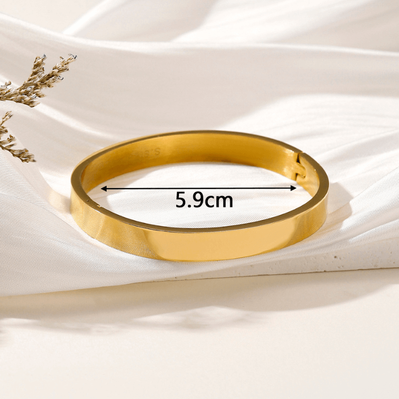 Basic Round Gold Plated Bangle