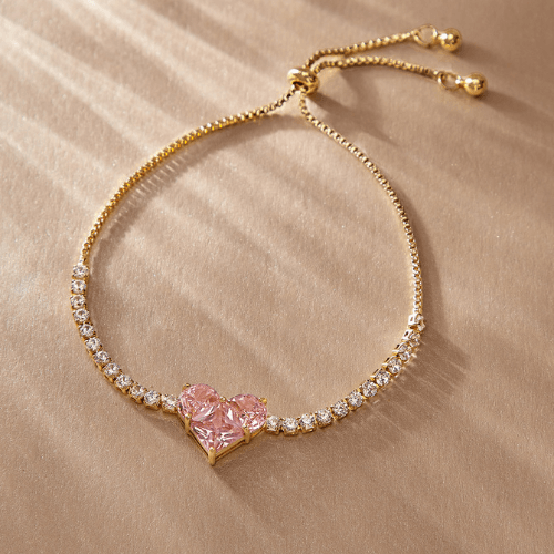 Pink Heart Bracelet